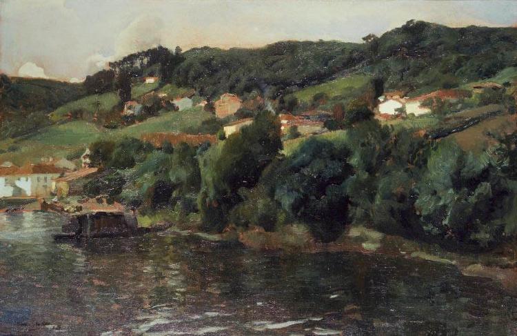 Joaquin Sorolla Y Bastida Asturian Landscape Norge oil painting art